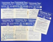 1956/57 Shrewsbury Town Div. 3 (south) home match programmes v Brentford, Southend Utd, Swindon