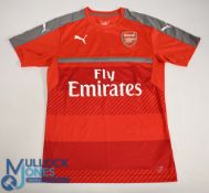 Aresenal FC Training Shirt 2016-2017 Size Medium. Puma / Fly Emirates (VG)