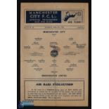 1939/40 War abandoned season, newly formed Western Regional League, scarce match programme