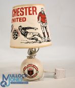 Manchester United Football Club Lampshade c1960s good condition with some creases to shade