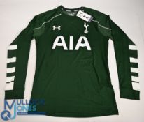 Tottenham Hotspur FC Goalkeeper Football Shirt 2014-2015 Size Large. Under Armour / AIA (VG) with