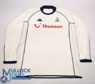 Tottenham Hotspur FC Home Football Shirt 2002-2003 Size XL. Kappa / Thomson (VG) long sleeves