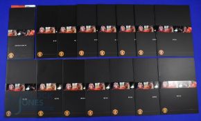 2002/03 Manchester Utd football match hospitality member pack; VIP Guest menus for the following