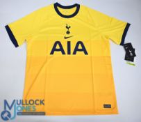 Tottenham Hotspur FC Football Shirt 2020-2021 3rd Kit Size Large. Nike / AIA (VG) with tags