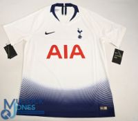 Tottenham Hotspur FC Home Football Shirt 2018-2019 Size Large. Nike / AIA (VG) with tags