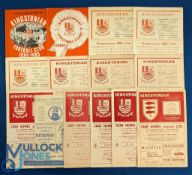 Selection of Kingstonian home match programmes: 1955/56 Finchley (London Snr. Cup), 1959/60 St