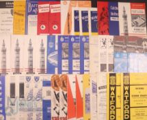 1966/67 Oldham Athletic away match programmes complete league season (less Oxford Utd) plus Barrow