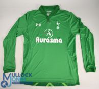 Tottenham Hotspur FC Goalkeeper Football Shirt 2012-2013 Size Large Under Armour / Aurasma (G)