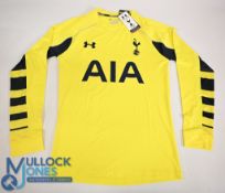 Tottenham Hotspur FC Goalkeeper Football Shirt 2015-2016 Size XL. Under Armour / AIA (VG) with tags