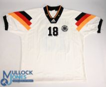 Germany FC Home Football Shirt 1992-1994 #18 Klinsmann Size 42/44 (G) with some bobbles