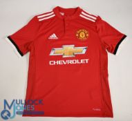 Manchester United FC Home Football Shirt 2017-2018 #7 Cantona Size 13-14 Years. Adidas /