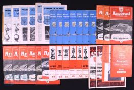 Selection of Tottenham Hotspur homes to include 1961/62 Sheffield Wednesday (Sellotape spine),