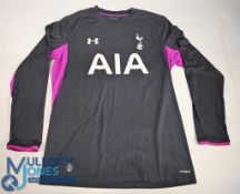 Tottenham Hotspur FC Goalkeeper Football Shirt 2014-2015 #1 Size 2XL. Under Armour / AIA (VG) with
