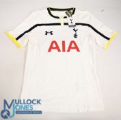 Tottenham Hotspur FC Home Football Shirt 2014-2015 Size Large. Under Armour / AIA (VG) with tags