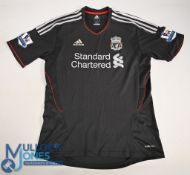 Liverpool FC Away Football Shirt 2011-2012 Size Medium. Adidas / Standard Charter (G)