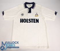 Tottenham Hotspur FC Home Football Shirt 1991-1993 Size Large Umbro / Holsten (VG)