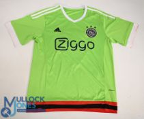 Ajax FC Away Football Shirt 2015-2016 #6 Size Medium. Adidas / Ziggo (G/F) with some loose thread'