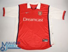 Arsenal FC Home football Shirt 1999-2000 Size XL. Nike / Dreamcast (VG)