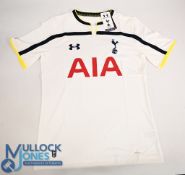 Tottenham Hotspur FC Home Football Shirt 2014-2015 Size Large. Under Armour / AIA (VG) with tags