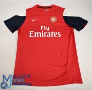 Arsenal FC Training Football Shirt 2006-2012 Size XL. Nike / Fly Emirates (G) with some lose