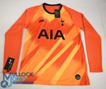 Tottenham Hotspur FC Goalkeeper European Football Shirt 2019-2020 Size Large. Nike / AIA (VG) long