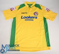 Vauxhall Motors FC Away Football Shirt #17 Size Large Macron / Lookers Wirral (G) with cut in logo