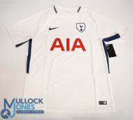 Tottenham Hotspur FC Home Football Shirt 2017-2018 Size Large. Nike / AIA (VG) with tags