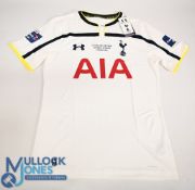 Tottenham Hotspur FC Home Football Shirt 2015 Capital One Cup Final Size XL. Under Armour / AIA (VG)