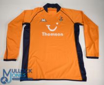 Tottenham Hotspur FC Goalkeeper Football Shirt 2002-2006 Size Large. Kappa / Thomson long sleeves (