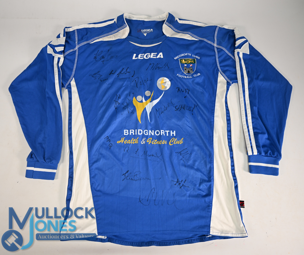 Bridgnorth Town FC Home Football Shirt #20 Hand signed on front with 15 signatures Size Adult