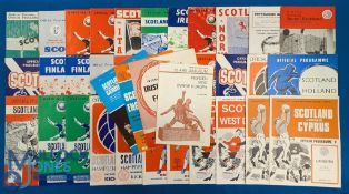 Collection of Scotland international match programmes 1950 Ireland, 1960 England (U23's), 1961