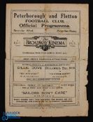 Pre-War 1928/1929 Peterborough Utd v Folkstone Southern League match programme 22 December 1928; 4