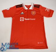Manchester United FC Home Football Shirt 2021-2022 #7 Ronaldo Size 176cm. Adidas / Team Viewer (G-F)