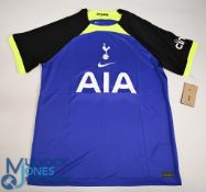 Tottenham Hotspur FC Away Football Shirt 2022-2023 Size Large. Nike / AIA (VG) with tags