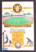 1953/54 Wolverhampton Wanderers reserves v Blackburn Rovers Central League match programme 19
