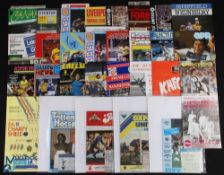 1985/86 Manchester Utd Div. 1 away match programmes complete season (22) including Newcastle Utd (