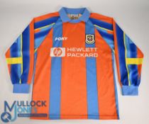 Tottenham Hotspur FC Goalkeeper Football Shirt 1997-1999 Size Small. Pony / Hewlett Packard (VG)
