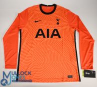 Tottenham Hotspur FC Goalkeeper Football Shirt 2020-2021 Size Large Nike / AIA long sleeves (VG)