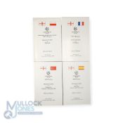 Manchester Utd special dinner menus for various European Champion clubs - cup fixtures to include