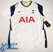 Tottenham Hotspur FC Home Football Shirt 2020-2021 Size Large. Nike / AIA (VG) with tags