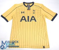 Tottenham Hotspur FC Football Shirt 2016-2017 #6 3rd Kit Size XL. Under Armour / AIA (VG) with tags