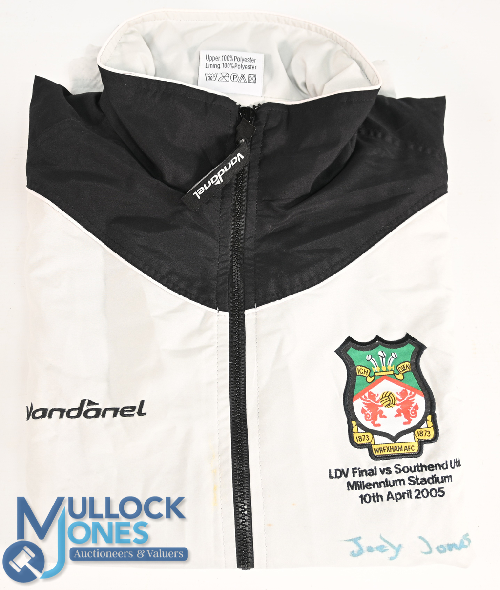 Wrexham AFC Jacket / Coat embroidered 2005 LDV Final v Southend Utd Millennium Stadium 10th April