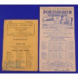 1946/47 Wolverhampton Wanderers v Portsmouth Div. 1 match programme, 4 pages, 28 September 1946 plus