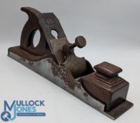 H Osborn Newcastle Infill Plane - steel panel plane with wooden infill, blade marked H Osborn
