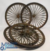 4x Vintage Wheels from Portmeirion after The Prisoner Hand Cart, believed these were made for