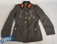 WW2 German Re-enactors Officers Tunic Lt General complete with medals and badges