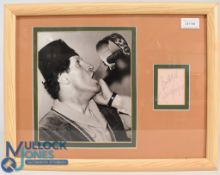 Autographs Comedy Tommy Cooper signed on an album page mounted with black & White photograph f&g