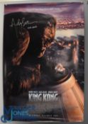 Autographed Film Poster King Kong 2005 autographed by Andrew Serkis- British actor born 1964 -
