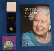Hattons of London 22k Gold Coin. 2022 Queen Elizabeth II Tribute One-Eight Sovereign 22k Gold