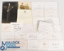 Selection of Sporting and TV Autographs Mollie Sugden, John Inman, Pauline Yates, Ronnie Corbett,
